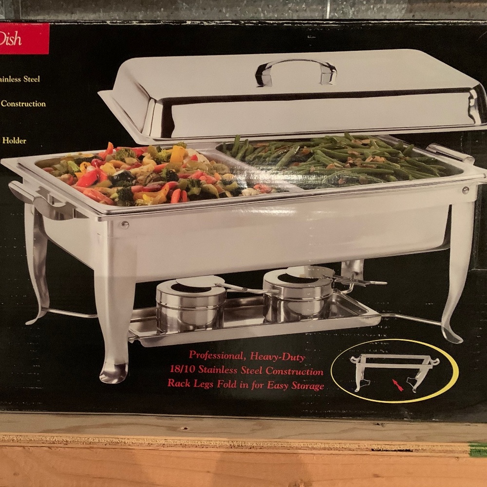 8 QT divided chafing dish